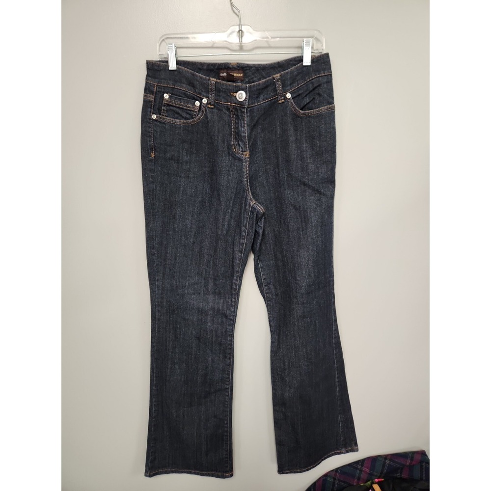 Dana Buchman Signature Dark Wash Boot Cut Jeans Womens Size 8 EUC